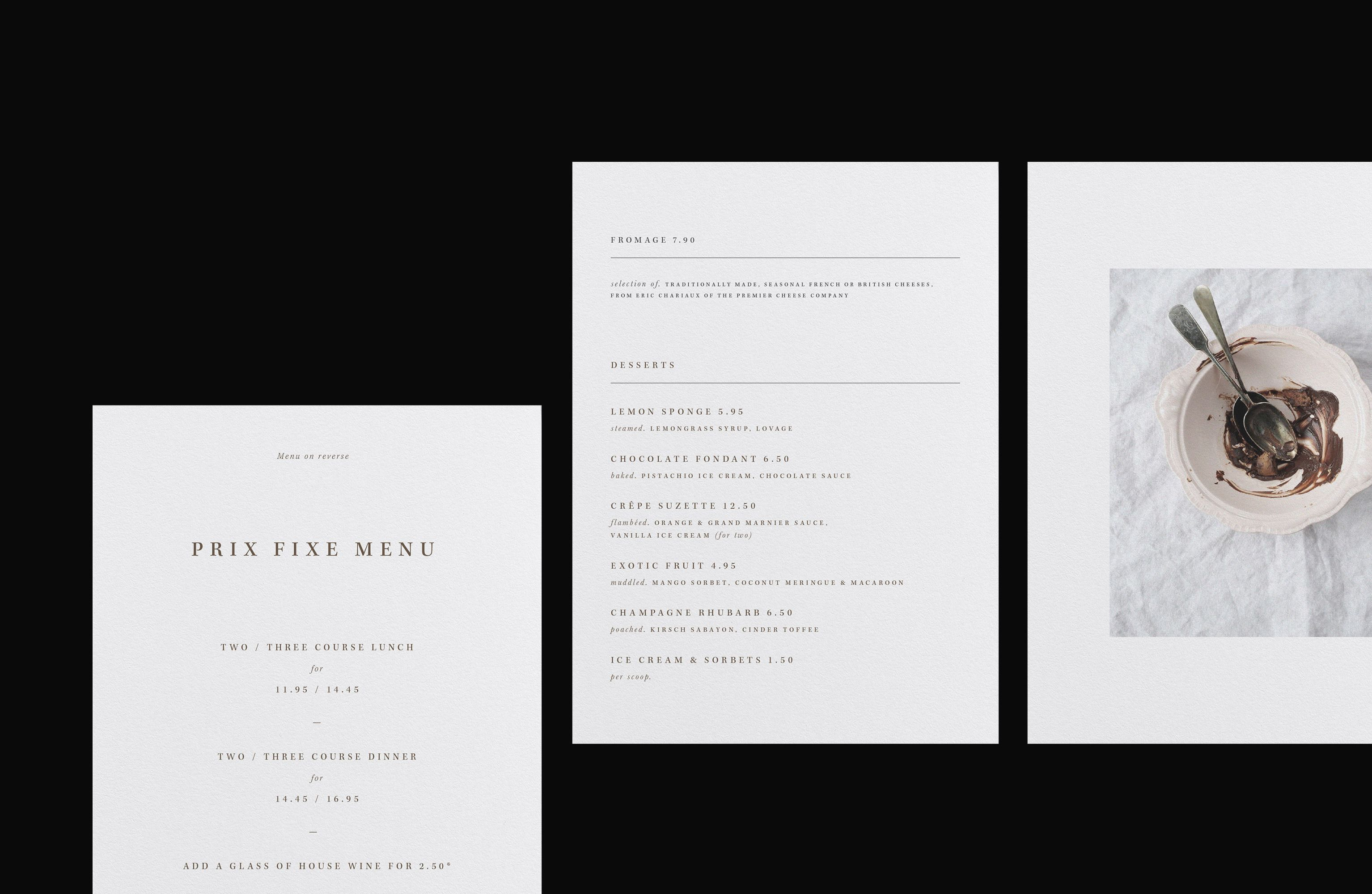 Akme Brasserie Blanc Menu